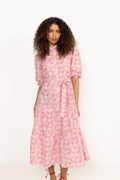 Kate Long Dress - Rose/Hot Pink