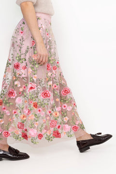 Fuschia Skirt - Rose/Red