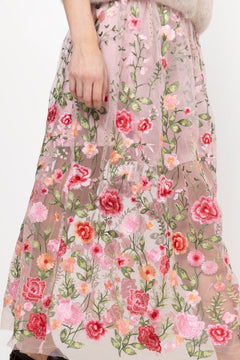 Fuschia Skirt - Rose/Red