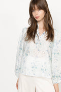 Grete Blouse - Blue/White