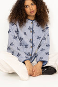 Fina Jacket - Blue/Off White
