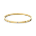 Fiona - Crystal Bangle Bracelet Stainless Steel - Gold