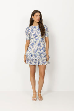Penelope Dress - Baroque Blue