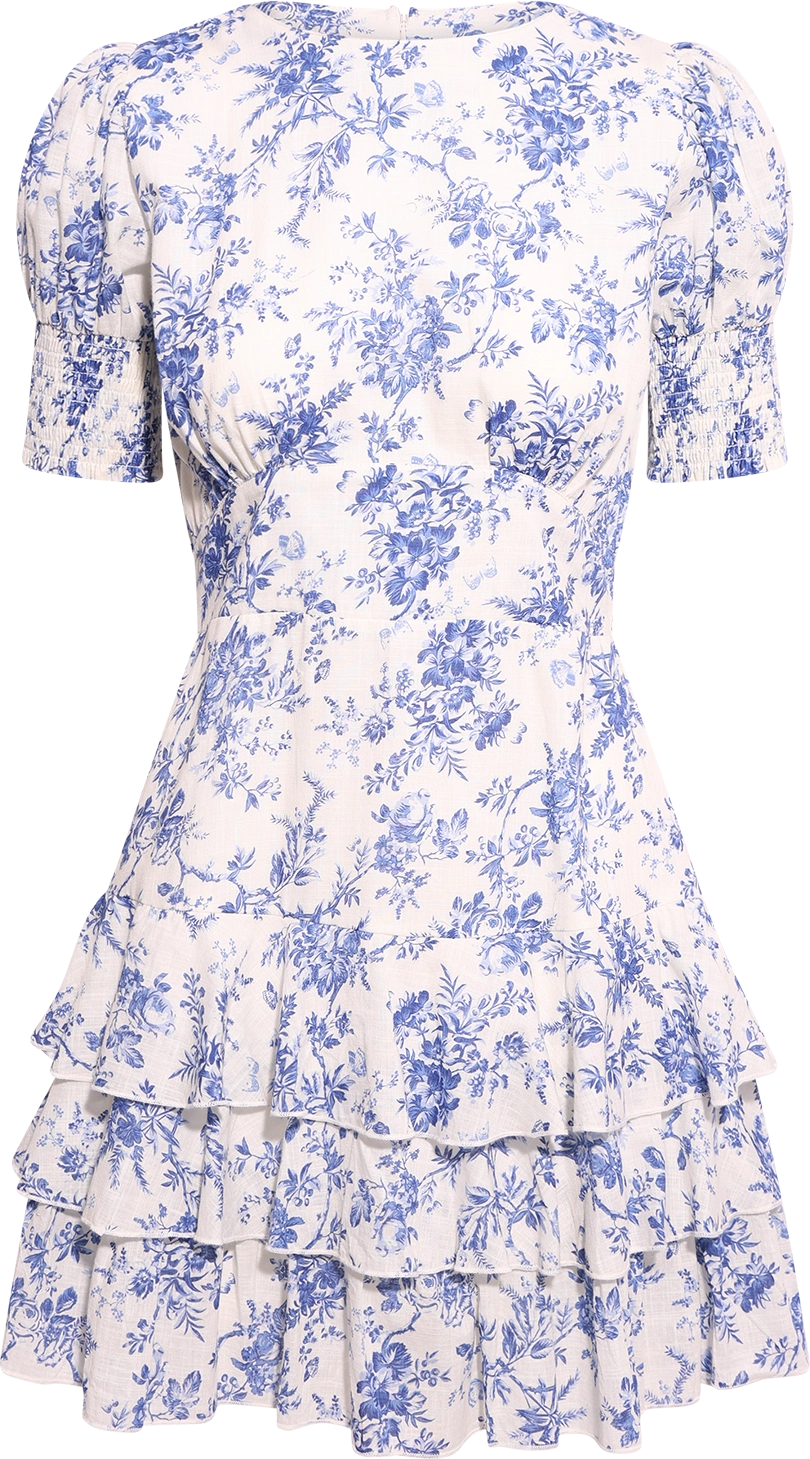 Penelope Dress - Baroque Blue