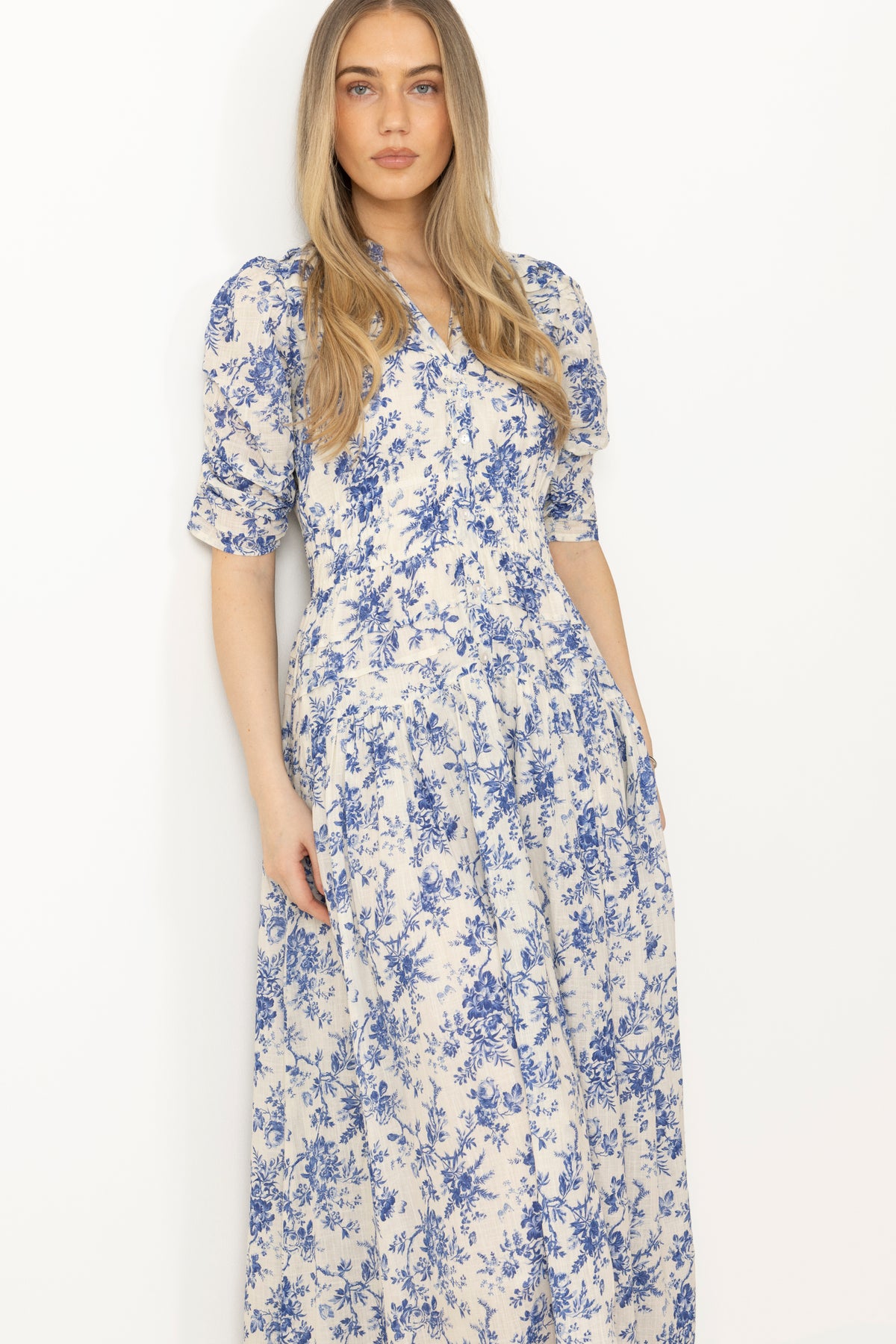 Fabienne Dress - Baroque Blue