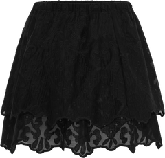 Ellinoric Lace Mini Skirt - Vintage Black