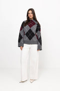 Boletteic Pullover - Grey Argyle