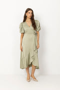 Sinda Dress - Dusty Green