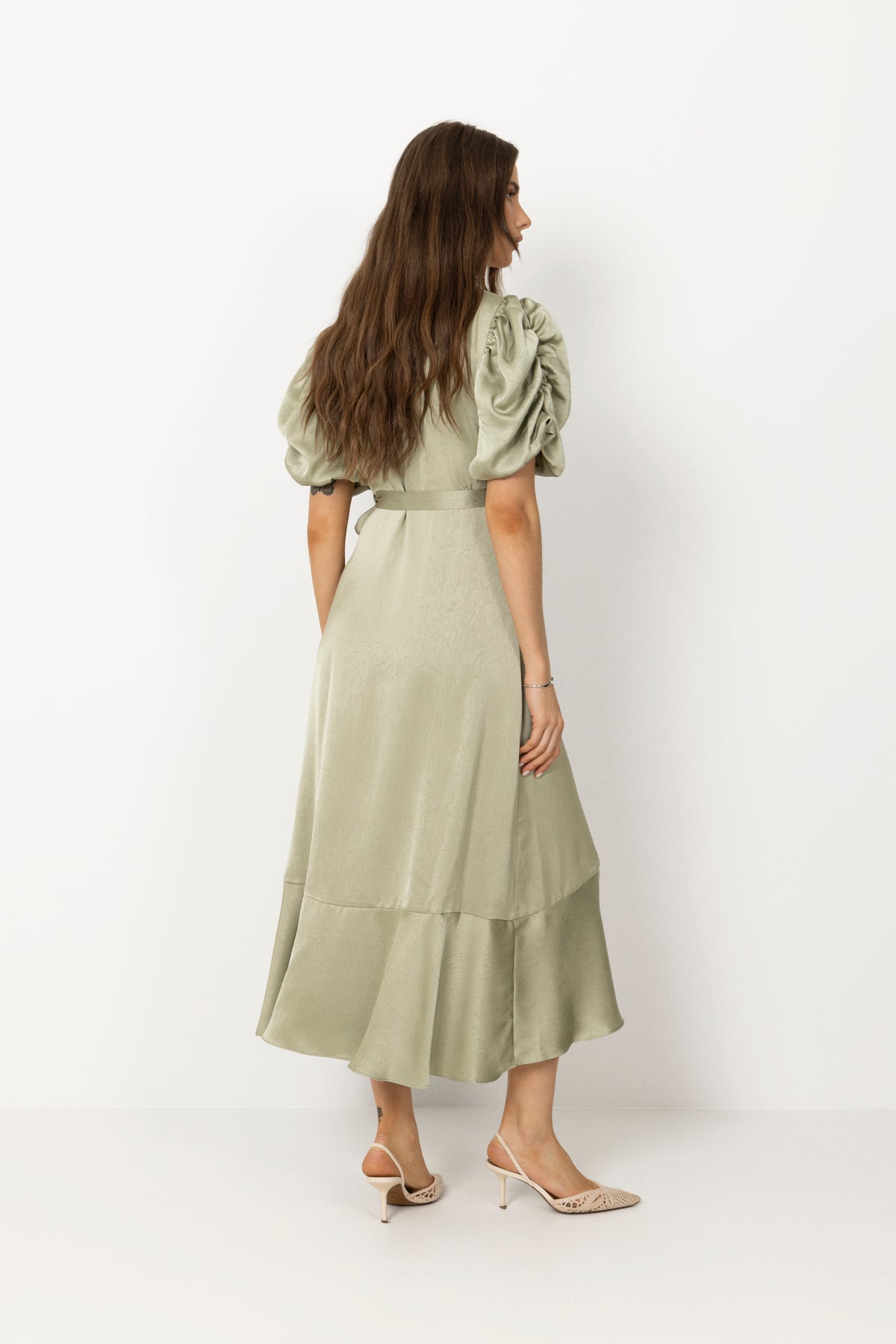 Sinda Dress - Dusty Green