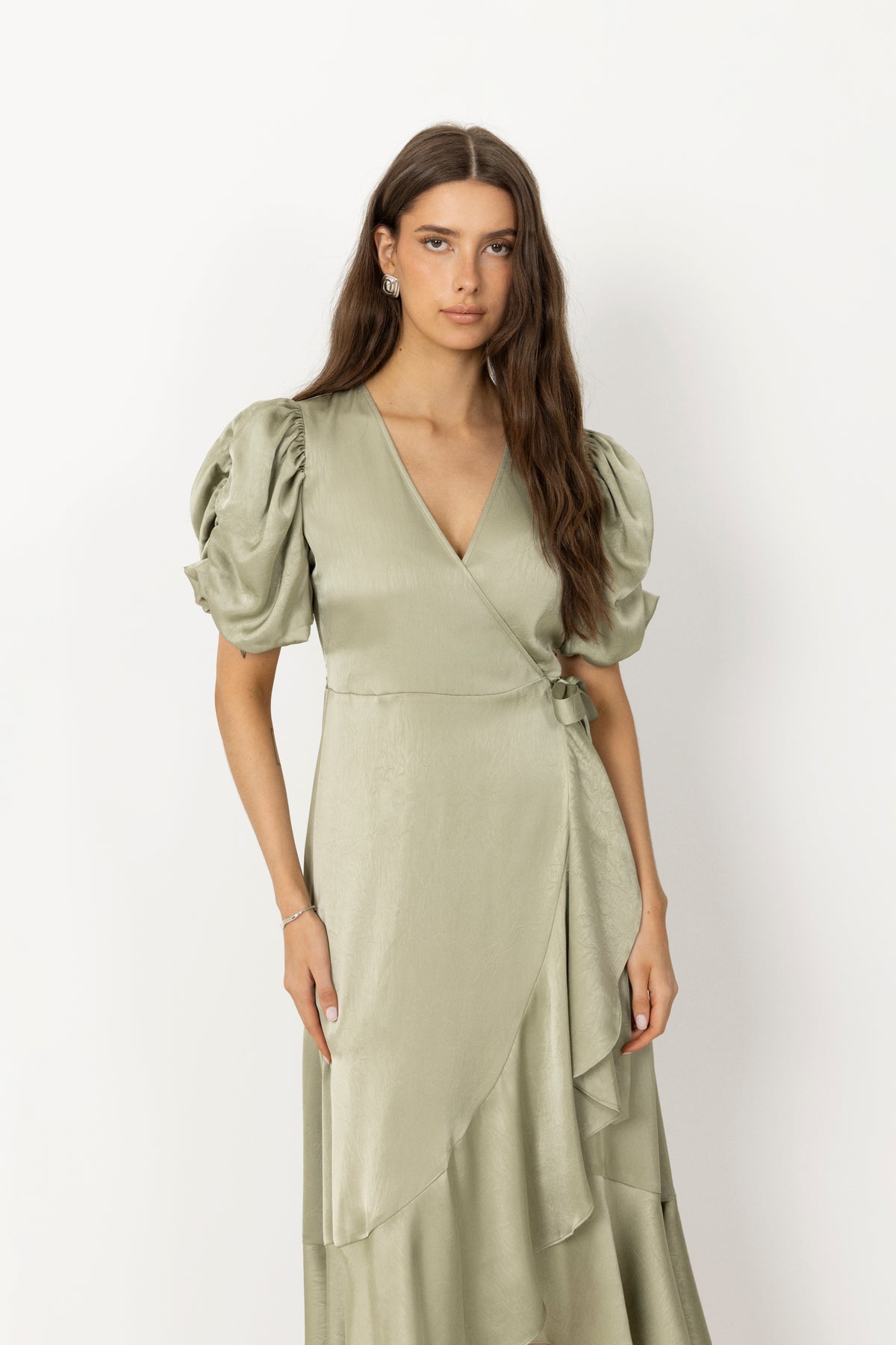 Sinda Dress - Dusty Green