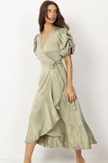 Sinda Dress - Dusty Green