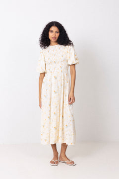 Tabita Dress - Sand/Yellow