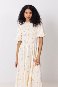 Tabita Dress - Sand/Yellow