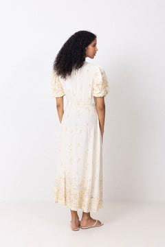 Botanic Dress - Pale Yellow