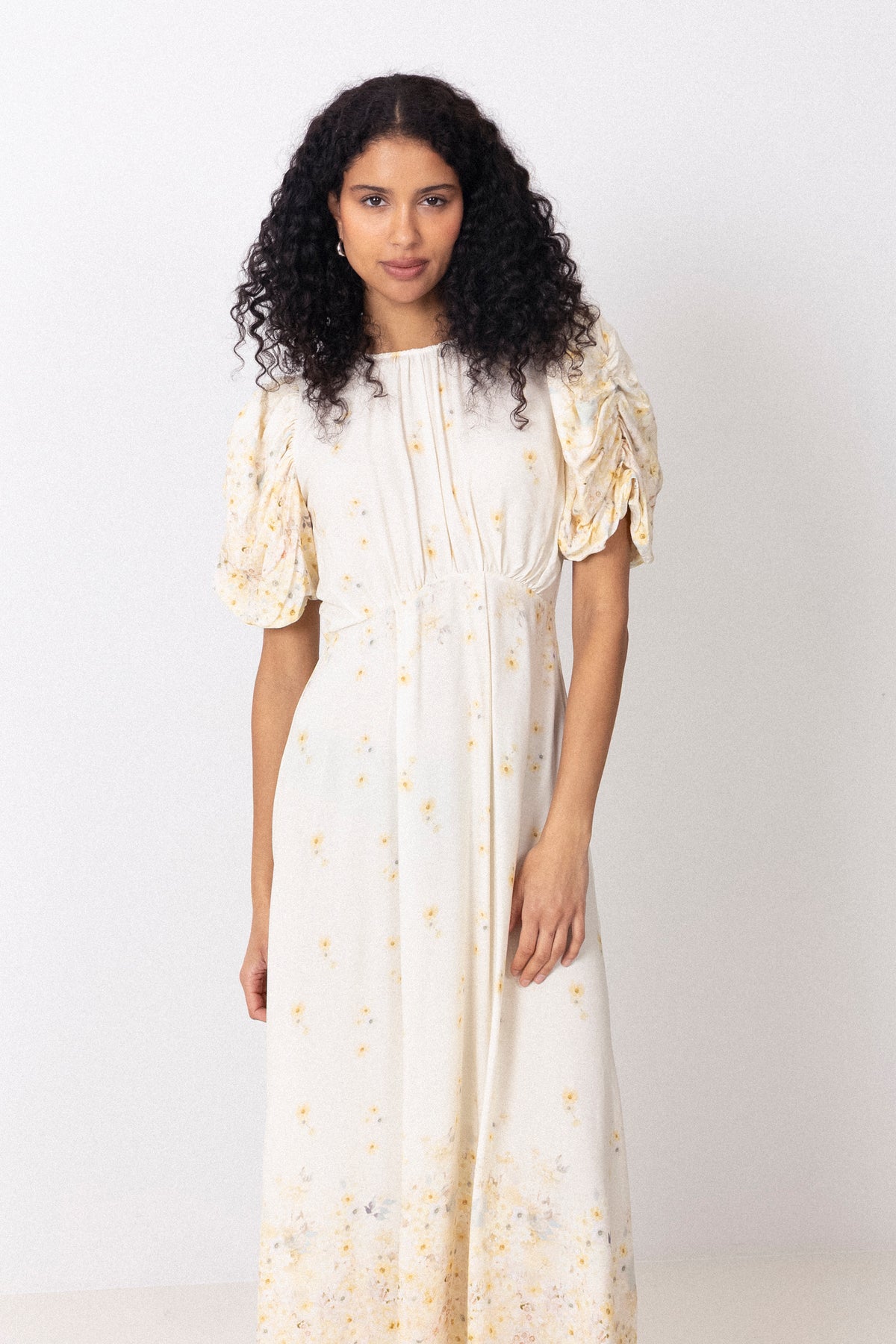 Botanic Dress - Pale Yellow