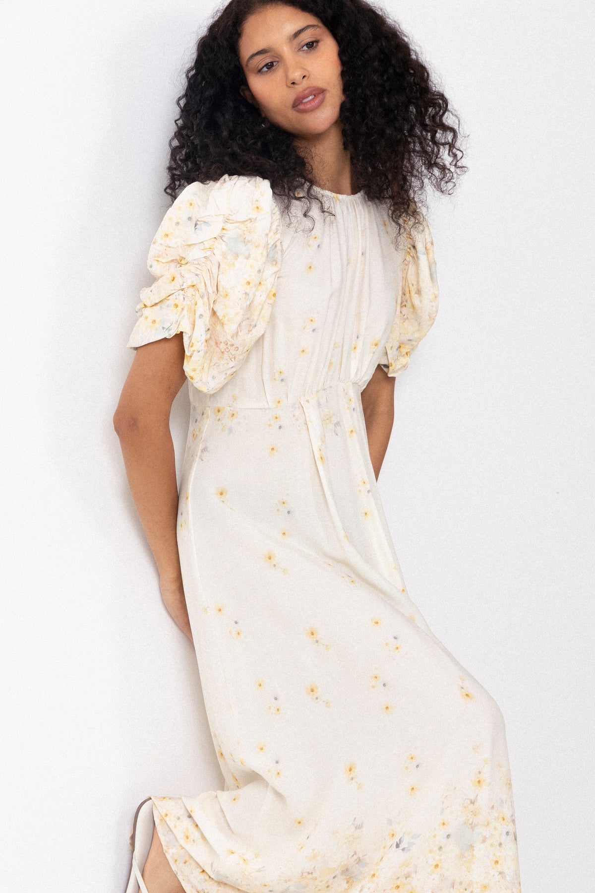Botanic Dress - Pale Yellow