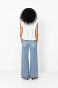 Aida Top - White/Black Dot