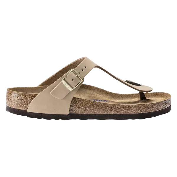 Gizeh Soft Footbed Nubuck Leather Regular - Sandcastle