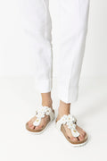 Gizeh Flower Leather Regular - White