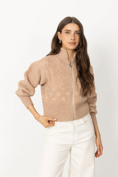 Märtha Jacket Short - Beige Melange