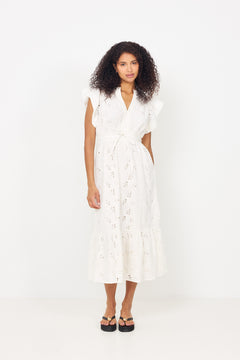Yasluna Cs Long Dress - Star White