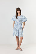 Yascolea Ss Dress - Pristine Blue Donna Print