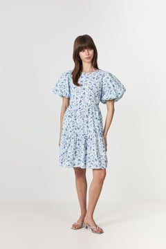 Yascolea Ss Dress - Pristine Blue Donna Print