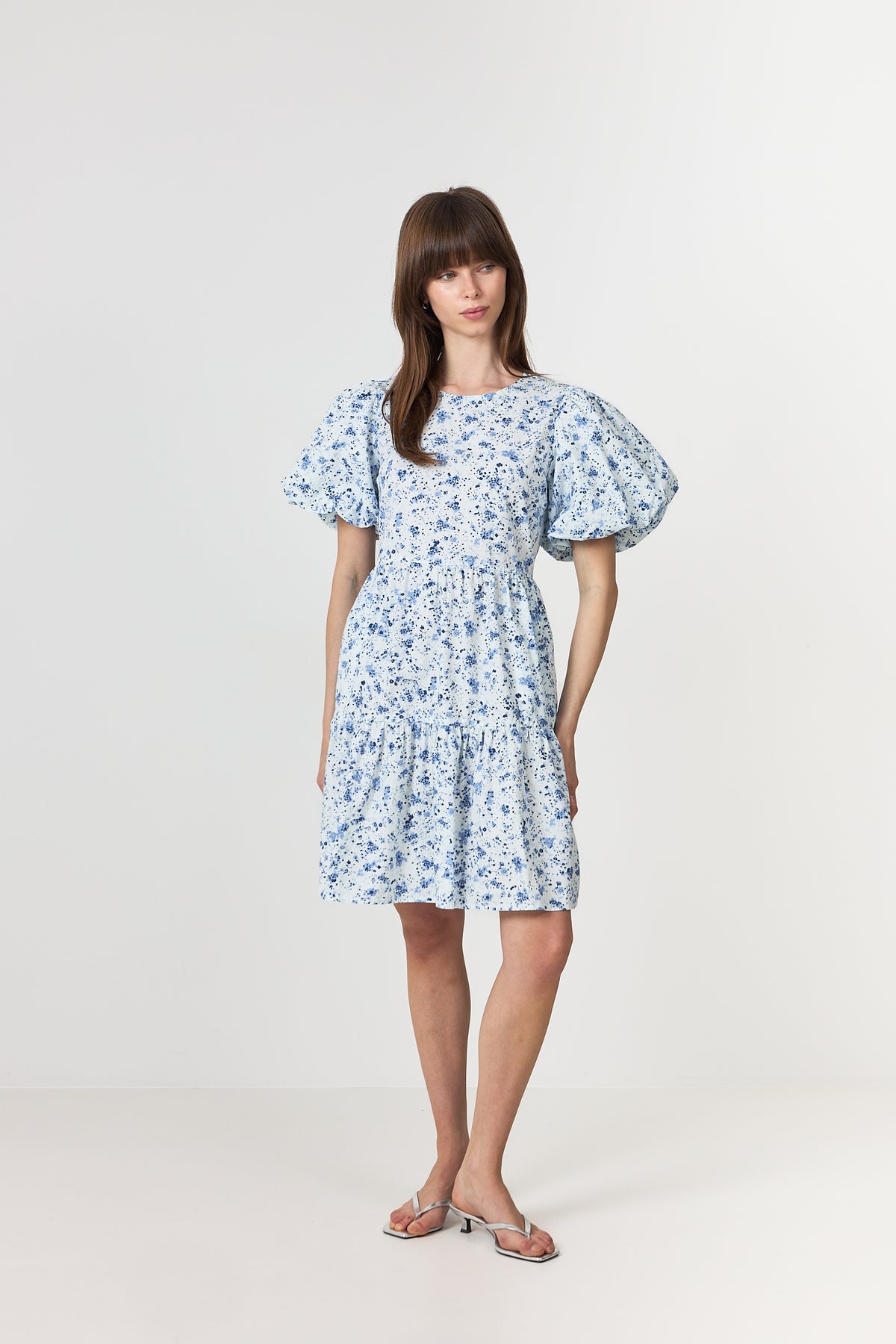 Yascolea Ss Dress - Pristine Blue Donna Print