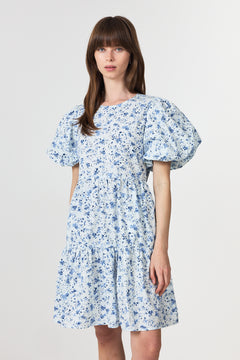 Yascolea Ss Dress - Pristine Blue Donna Print