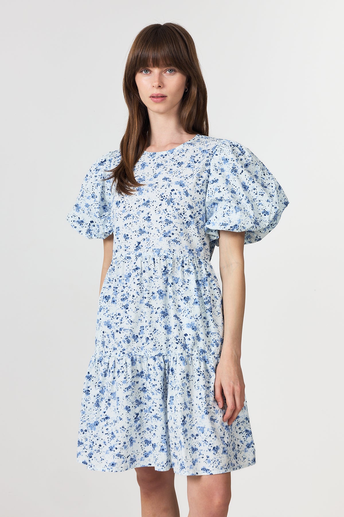 Yascolea Ss Dress - Pristine Blue Donna Print