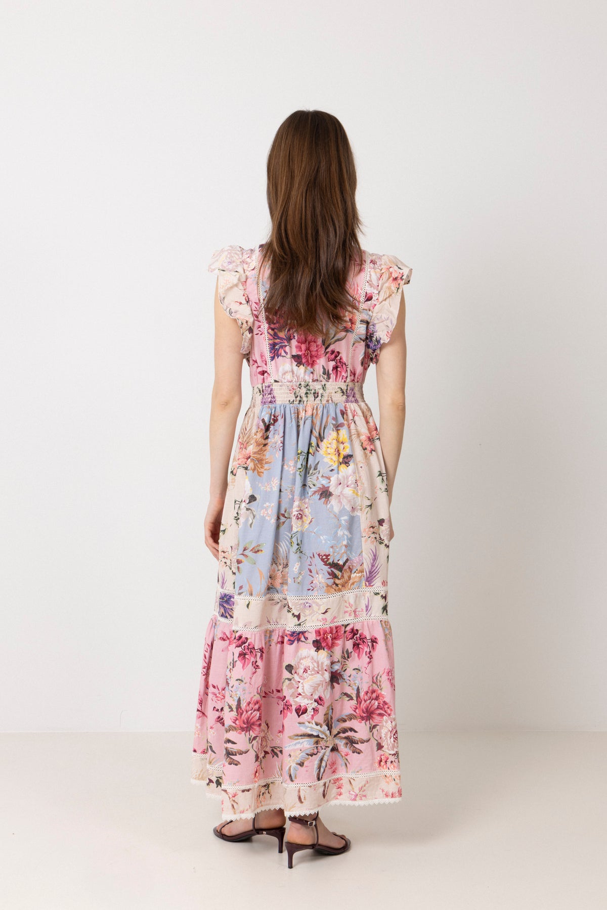 Yasmessa Cs Long Dress - Pristine W. Ballerina/Skyway
