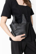Polo Play Leather Small Tote & Crossbody - Black