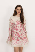 Leoni Silk Blend Mini Dress - Tulip Pink