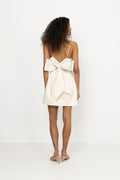 Florinna Slip Bow Mini Dress - Vanilla
