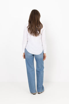 Classic Fit Linen Shirt - Classic Oxford White