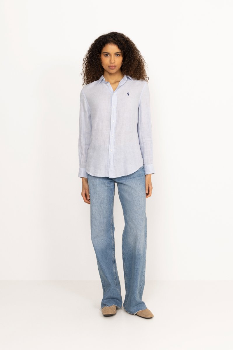 Classic Fit Linen Shirt - Oxford Blue