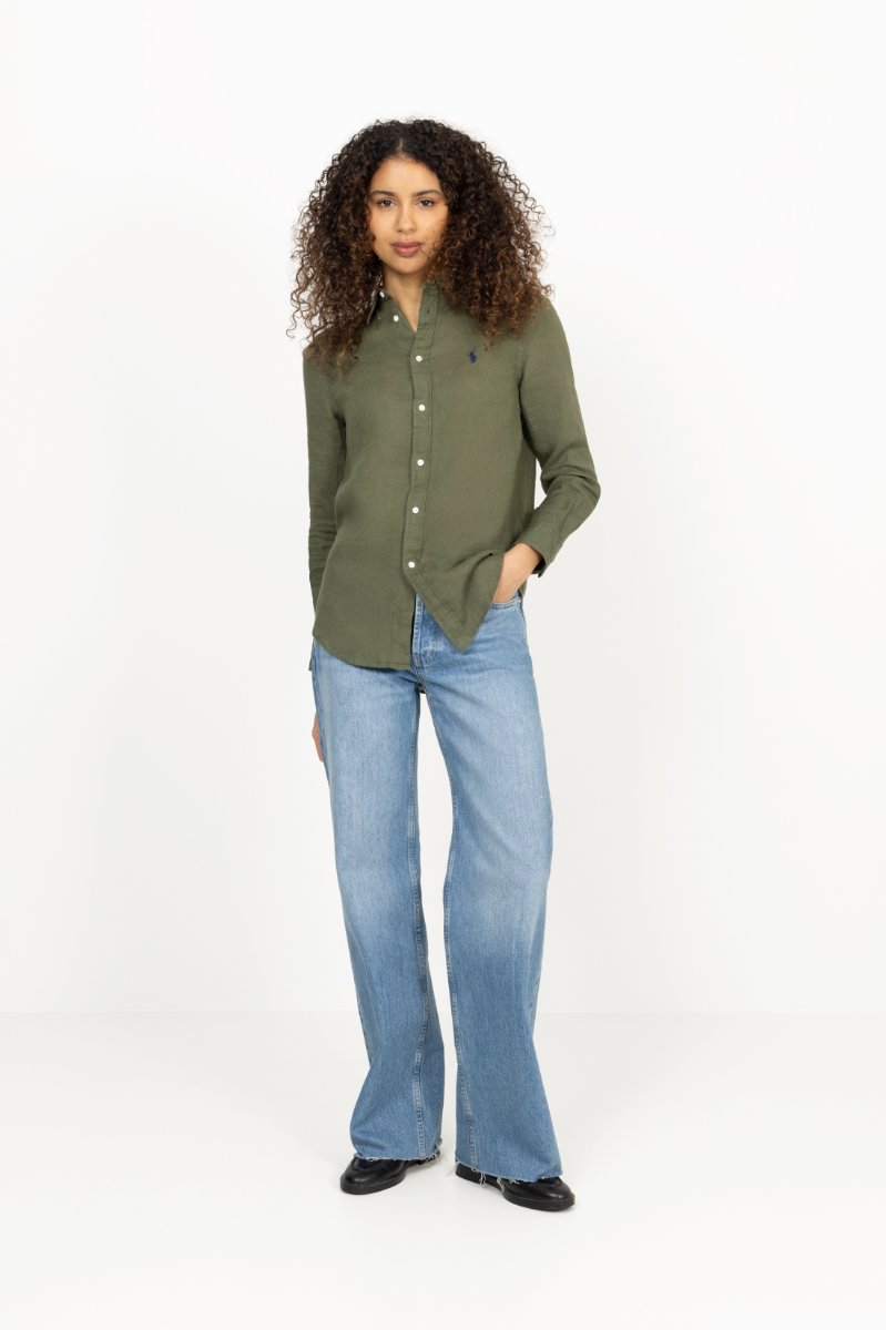 Classic Fit Linen Shirt - Supply Olive