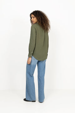 Classic Fit Linen Shirt - Supply Olive