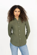 Classic Fit Linen Shirt - Supply Olive