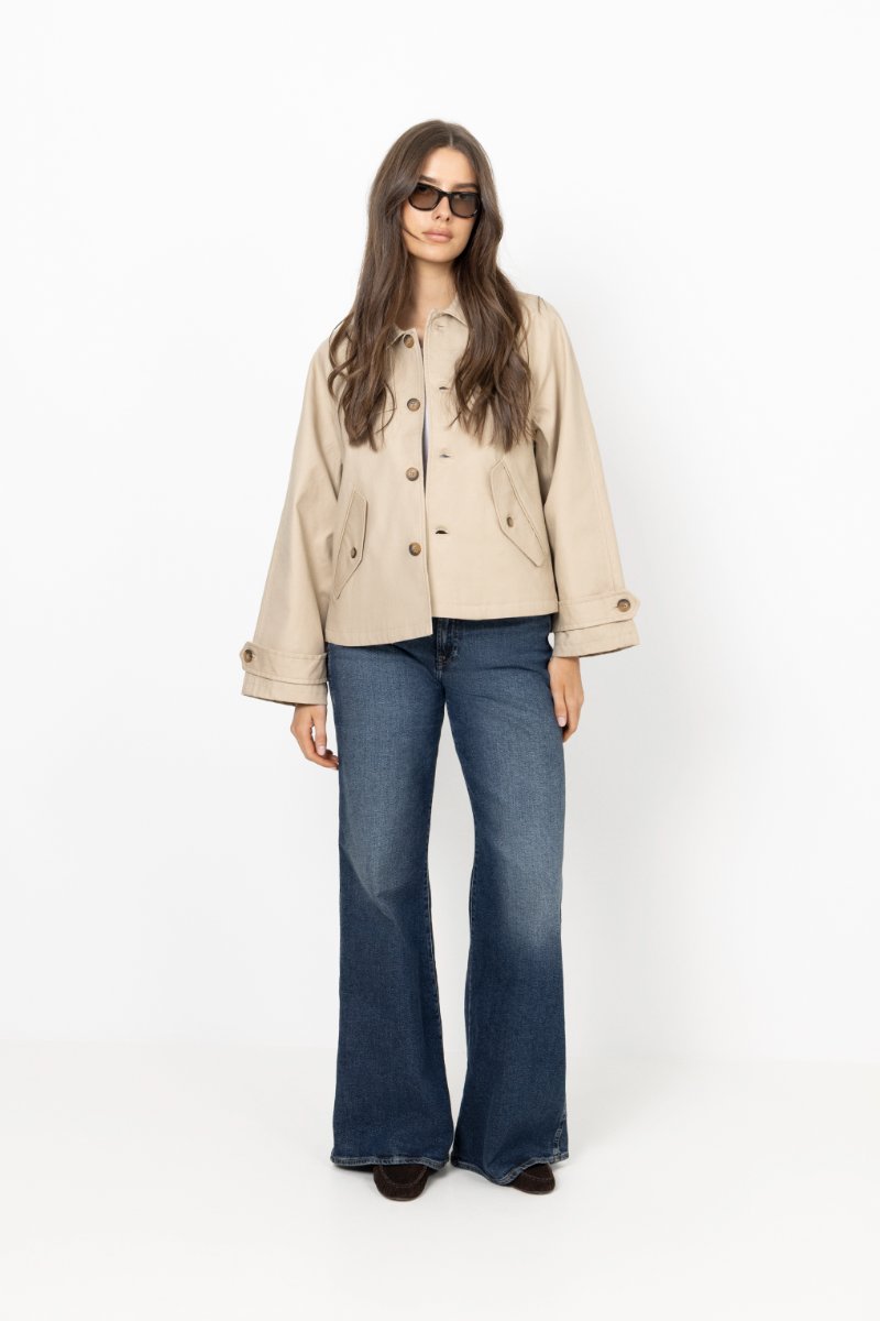 Cotton Twill Jacket - Beige
