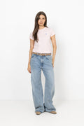 Cotton Jersey Crewneck T-Shirt - Pink Sand