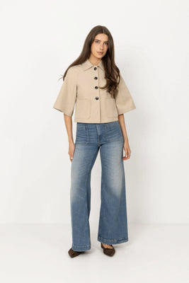 Woven Flare Pants - Arlit Wash