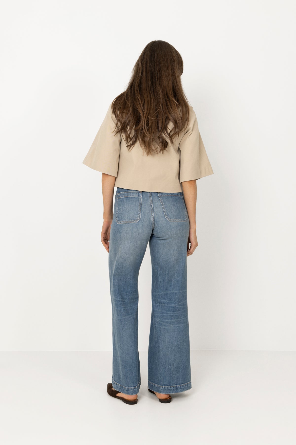 Woven Flare Pants - Arlit Wash