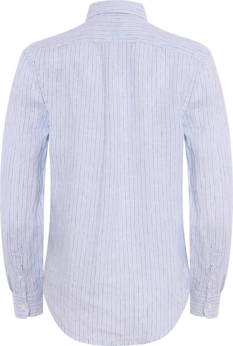 Woven-Sport Shirt - Lt Blue/White