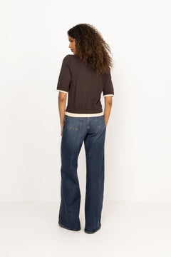 Luecc Crop Cardigan - Dark Brown