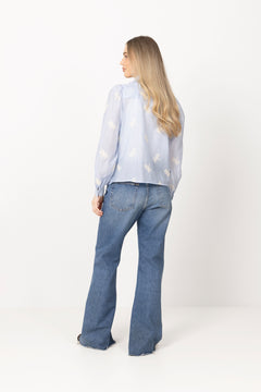 Ameliacc Emb Shirt - Pale Blue