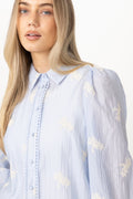 Ameliacc Emb Shirt - Pale Blue