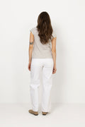 Fine Jersey Stripe Teasy Tee Fav - Brilliant White/Overland Trek