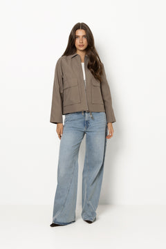 Cotton Pol Delish Jacket - Walnut