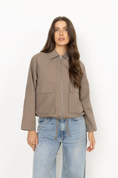 Cotton Pol Delish Jacket - Walnut